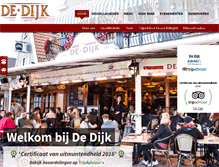 Tablet Screenshot of cafededijk.nl